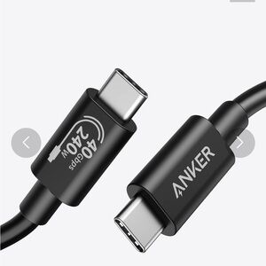 Anker USB-C to USB-C Cable 3.3’ Black NEW